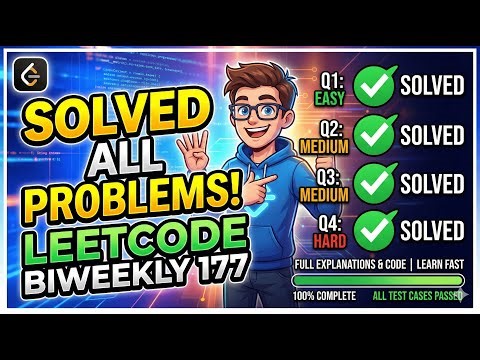 Solved ALL LeetCode weekly Contest 493