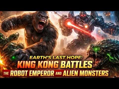 earth’s last hope king kong battles the robot emperor and alien monsters
