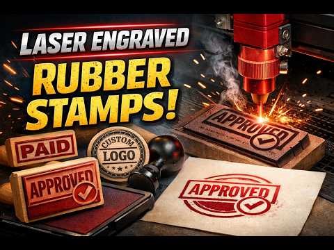 Laser Engraved Rubber Stamps at Home! 🔥 Custom Stamp Making with xTool