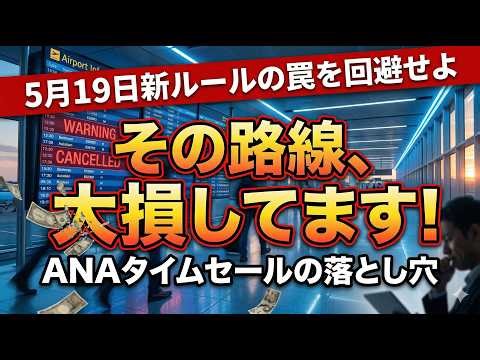 【警告】ANAタイムセールで絶対買ってはいけない路線！SFC修行僧と旅行者が陥る罠とは？