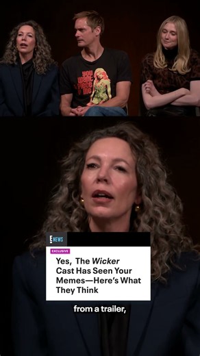 Alexander Skarsgård, Olivia Colman and Elizabeth Debicki are well aware of the wickerly good memes.