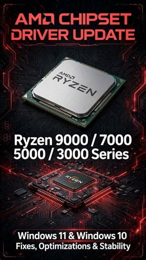AMD Drops New Ryzen Chipset Drivers! Performance & Stability Boost for Windows 11/10