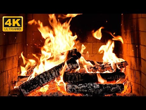 🔥 Cabin Fireplace with Calm Crackling Fire and Cozy Room Ambience for Relaxing Christmas Ambience