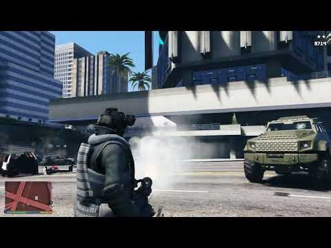 GTA 5 - Trevor Juggernaut Rampage Against Madrazo Cartel Ambush + Ten Star Escape
