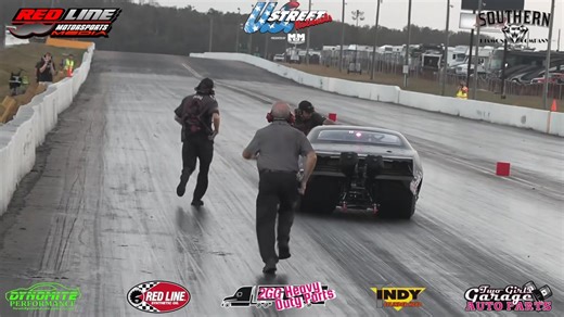 Nobody can say that KTR Drag Racing team didn’t work for this one! Steve Jackson Racing wins the US Street Nationals! After the burnout Stevie couldn’t get the car to go into reverse so the crew made a run for it! They pull off the win over Derek Menholt who also had a fantastic weekend! Thank you to our coverage partners for the Drag Illustrated Winter Series! Red Line Synthetic Oil Indy Cylinder Heads Southern Diamond Company 2GG Heavy Duty Parts twogirlsgarage Dynomite Performance | Red Line 