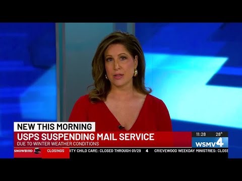 USPS suspends mail delivery to some areas due to winter weather