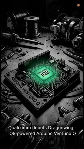 Qualcomm debuts Dragonwing IQ8-powered Arduino Ventuno Q #shorts
