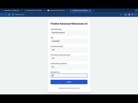 Data Mining Case Study "Students Predictive Success UII" Data Science by Rachmad Hartono 