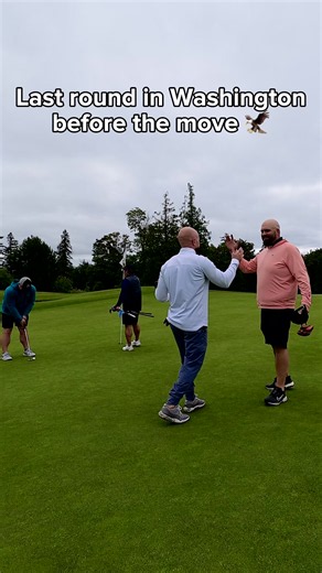 Verizon Wireless brought us together years ago. Different careers now, different paths — but the golf never stopped. Port Townsend chaos. Chambers Bay views. Bandon Dunes in whipping wind, rain, and hail. Every one of those rounds built something with these three that I can’t really put a number on. Today might’ve been my last round in Washington for a while. Can’t think of three better dudes to spend it with. Won’t be gone long. I’ll be back. Appreciate you fellas. 🦅 Play the long game. #golf 