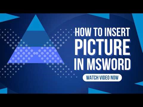 How To Insert Picture In MSWORD | Easy And Fast Way