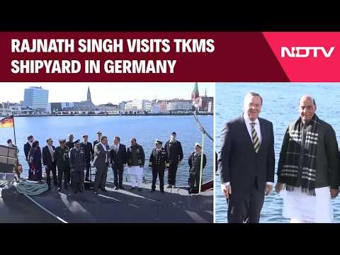 Rajnath Singh Visits TKMS Shipyard, Boards Type 212 Class Submarine In Germany