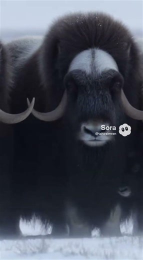 Wolf Faces Musk Ox Herd | Arctic Circle Standoff Without a Fight