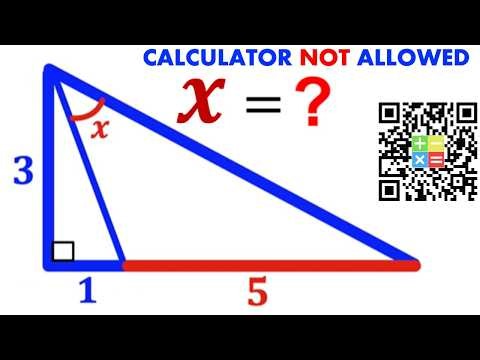 Can you find the angle X? | (No Calculators) | #math #maths | #geometry