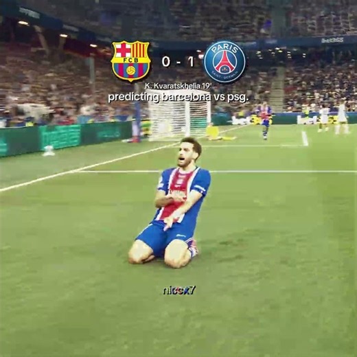 Predicting Barcelona VS PSG 🤩