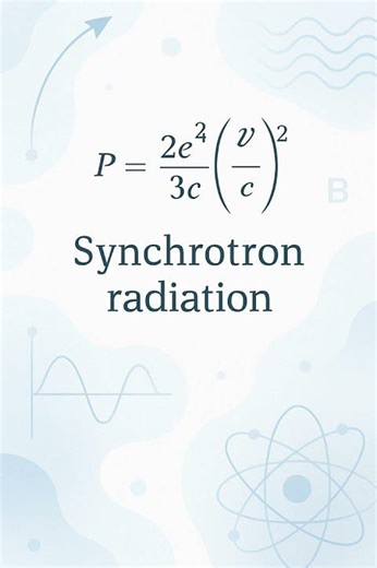 Synchrotron Radiation Explained! 🔬 #Shorts