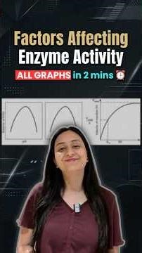NCERT Important Graphs | Factors Affecting Enzyme Activity | Km Constant #neet #class11 #biology