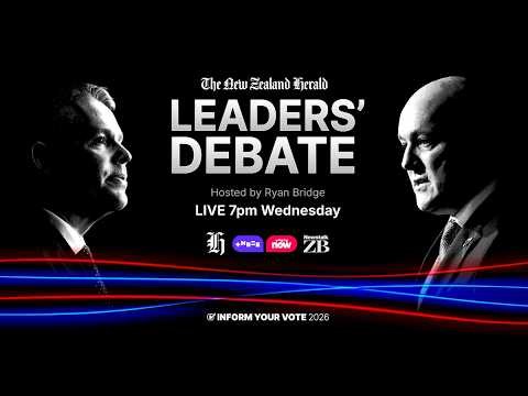The NZ Herald Leaders' Debate hosted by Ryan Bridge