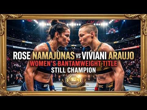 Rose Namajunas vs Viviani Araujo | Female UFC Bantamweight Title Fight | Still Champion