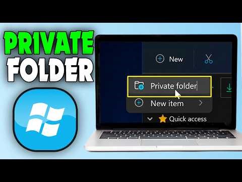 How to Create Private Folder in Laptop/PC (2026)