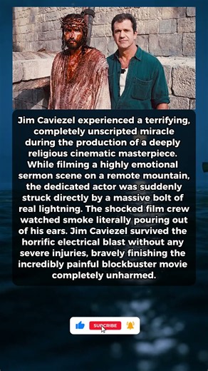 Jim Caviezel Was Actually Struck By Real Lightning While Filming The Passion Of The Christ #ytshorts