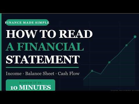 How to Read a Financial Statement in 10 Minutes