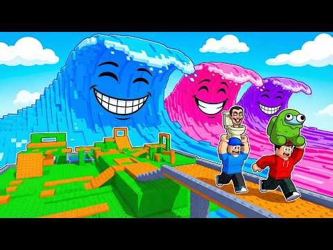 Live Playing Save Brainrots From Tsunami (Our own game)