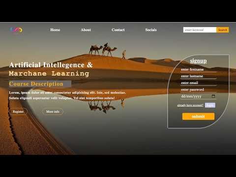 Build a Responsive Single-Page Website | HTML & CSS Tutorial 🚀