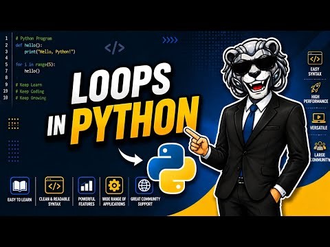 Master Loops in Python Like a Pro 🔥 | For Loop & While Loop