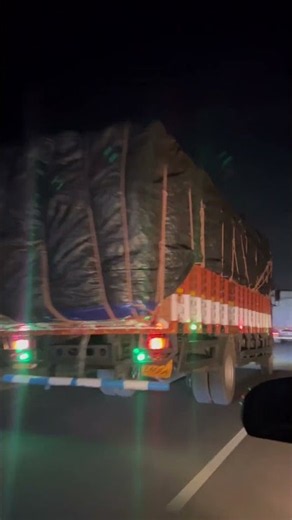 Midnight Highway Overtake! 🌙 Passing Two Massive Overloaded Cargo Lorries 🚛