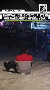 Gulmarg sees tourist rush as visitors enjoy snowfall ahead of New Year