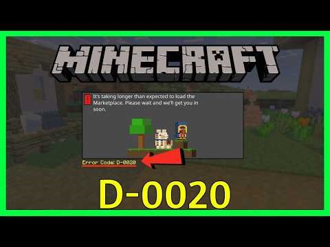Fix Minecraft Error Code D-0020 | Minecraft Error D-0020