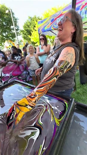 Body Marbling Paint Dip by BLVisuals at Return to the River Festival 79