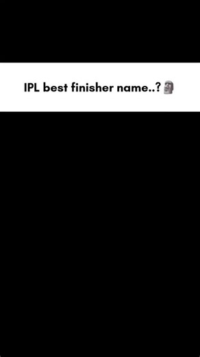 “IPL’s best finisher…? 🤔🔥” #IPL #CricketLovers #T20Cricket #CricketPassion #MatchDay #BigHits
