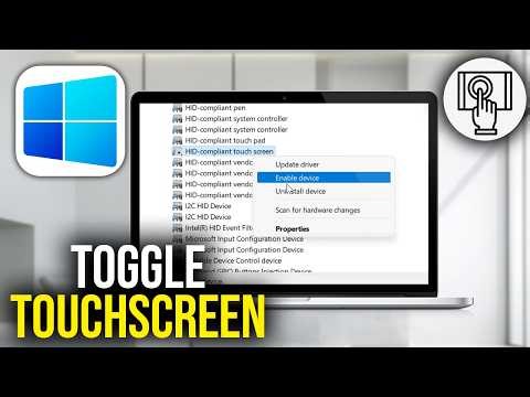 How To Enable and Disable Touch Screen in Windows 11/10