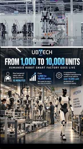 World’s FIRST Humanoid Robot Mega-Factory Is Here🤖🔥 #HumanoidRobot#Robotics#AI #RobotFactory#ubtech