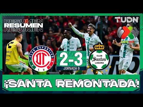 HIGHLIGHTS - Toluca vs Santos | Liga MX - Jornada 9 Apertura 2026 | TUDN