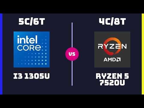 Intel Core i3 1305U vs AMD Ryzen 5 7520U – CPU Comparison