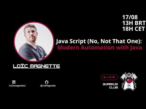 Java Script (No, Not That One): Modern Automation with Java