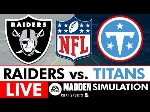 Raiders vs. Titans LIVE NFL Madden Simulation Week 16 Raiders Report Season