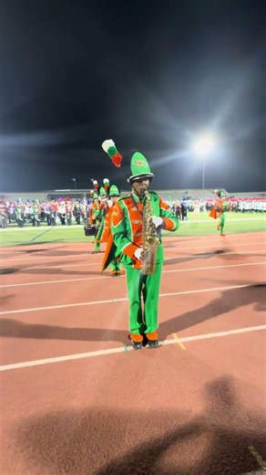 Sam Houston HS Band plays 'Don't Stop the Music' at Battle of Flowers Band Festival