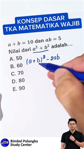 Bagian 2. Latihan soal matematika dasar TKA, trik hitung cepat aljabar #tka #matematika #snbt2027