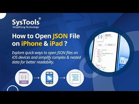 Open JSON File on iPhone & iPad | How to Open JSON File on iOS Device | Export JSON File Easily