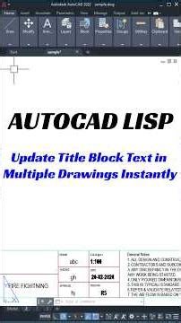 AutoCAD AutoLISP: Change Title Block Text in Multiple Sheets with One Click #autocad