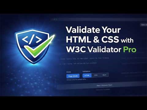 How to validate the code on all of your websites at the same time. W3C Validation Pro