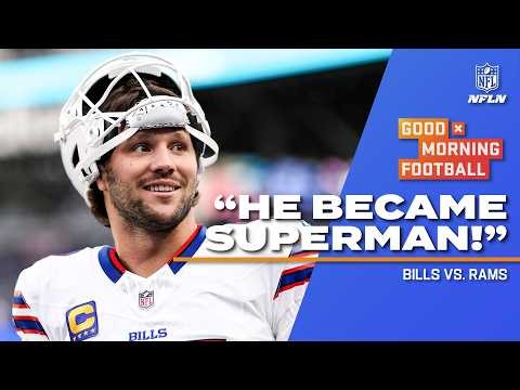 ‘HE BECAME SUPERMAN!’ 🦸 - Manti Te'o on Josh Allen's performance vs. Rams | Good Morning Football