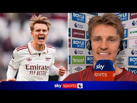 "These are the BEST MOMENTS" 🤩 | Arsenal captain Martin Odegaard on HUGE WIN over West Ham