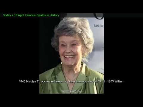 Today s 18 April Famous Deaths in History