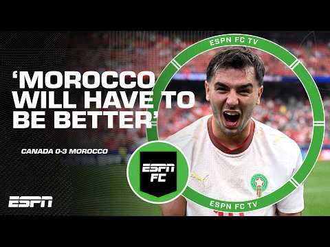 'No surprises here!' Morocco reach the quarterfinals with 3-0 win over Canada | ESPN FC