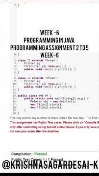 Nptel Programming in Java week 6 Programming Assignments 2 to 5