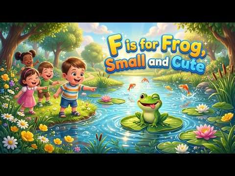 F Is for Frog, Small and Cute 🐸🔤🎵 | Fun ABC Phonics Song for Kids | FUN TIME RHYME